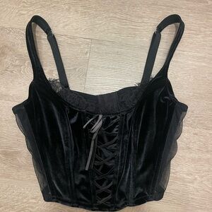 Victoria’s Secret black corset top